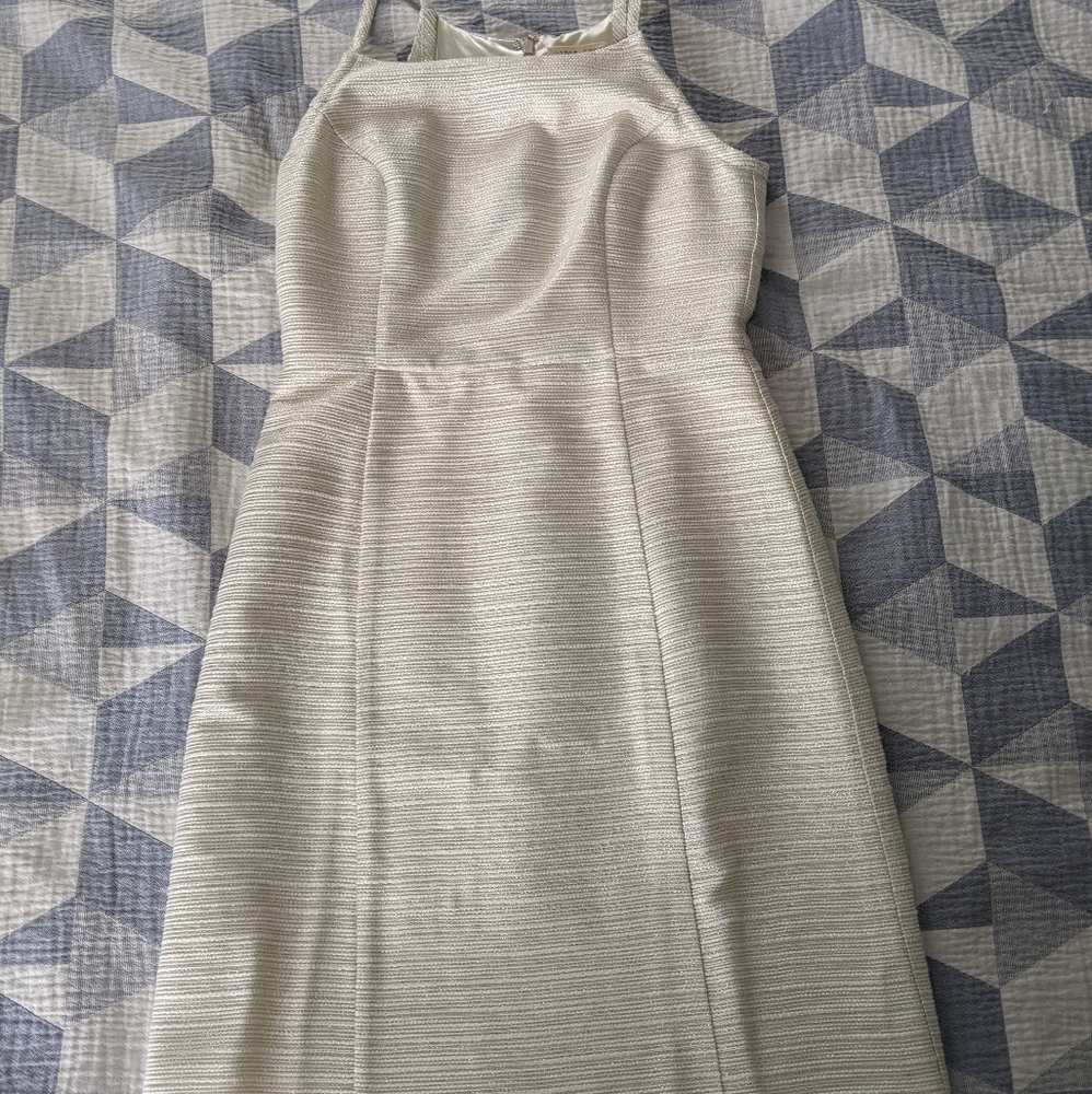 Knee-length Gold Cocktail Dress